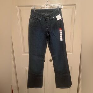 Chic Dark Blue Denim Jeans